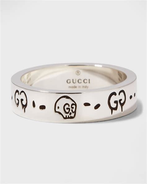 gucci silver rings uk|Gucci ghost ring price.